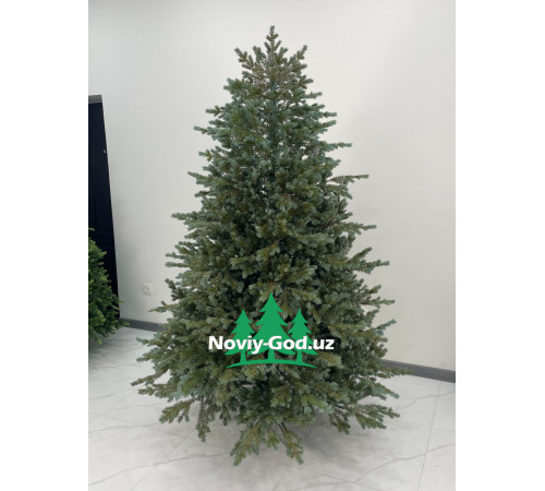 Искусственная новогодняя елка "Голубая ель", размер - 180-300см. Гелиевая, литая. Премиум класс.