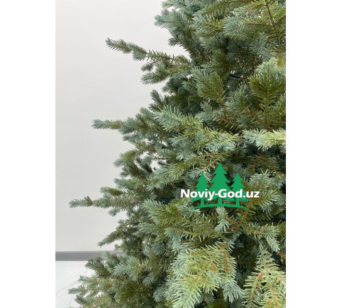 Искусственная новогодняя елка "Голубая ель", размер - 180-300см. Гелиевая, литая. Премиум класс.