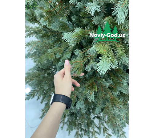 Искусственная новогодняя елка "Голубая ель", размер - 180-300см. Гелиевая, литая. Премиум класс.