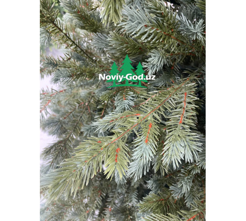 Искусственная новогодняя елка "Голубая ель", размер - 180-300см. Гелиевая, литая. Премиум класс.