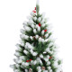 Искусственная новогодняя елка "Лесная красавица", с шишками и ягодами, размер - 150-500 см.