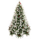 Искусственная новогодняя елка "Лесная красавица", с шишками и ягодами, размер - 150-500 см.