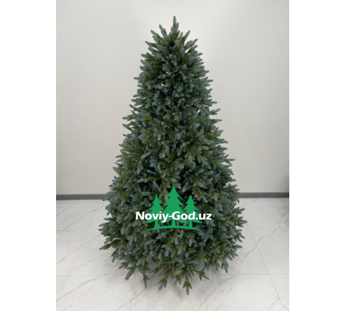 Искусственная новогодняя елка "Сапфировая ель". Гелиевая, литая. Премиум класс. Размер - 180-300 см.