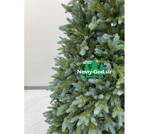 Искусственная новогодняя елка "Сапфировая ель". Гелиевая, литая. Премиум класс. Размер - 180-300 см.