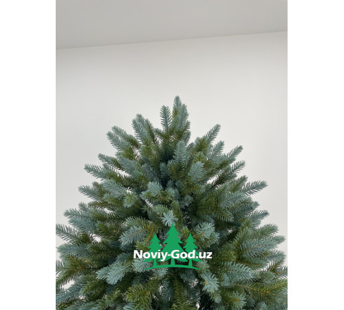 Искусственная новогодняя елка "Сапфировая ель". Гелиевая, литая. Премиум класс. Размер - 180-300 см.