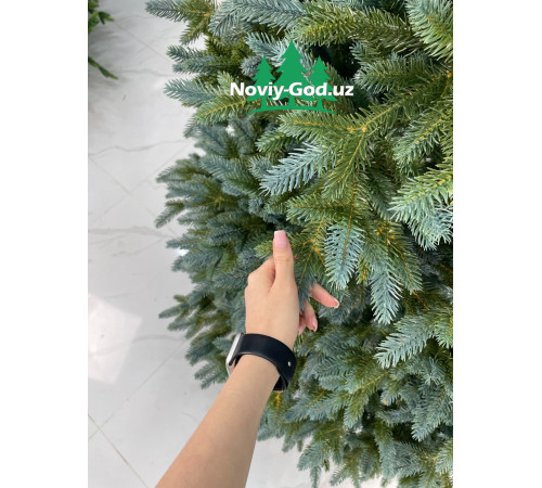 Искусственная новогодняя елка "Сапфировая ель". Гелиевая, литая. Премиум класс. Размер - 180-300 см.