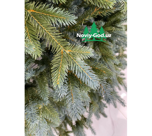 Искусственная новогодняя елка "Сапфировая ель". Гелиевая, литая. Премиум класс. Размер - 180-300 см.