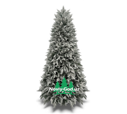 Искусственная новогодняя елка "Зимняя грация", размер - 180-240см. Гелиевая, литая. С встроенной гирляндой.