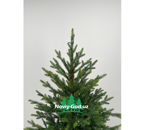 Искусственная новогодняя елка "Лесная в горшке", размер - 150-210см. В горшке с встроенной гирляндой.