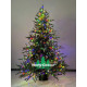 Искусственная новогодняя елка "Лесная в горшке", размер - 150-210см. В горшке с встроенной гирляндой.