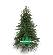 Искусственная новогодняя елка "Лесная в горшке", размер - 150-210см. В горшке с встроенной гирляндой.